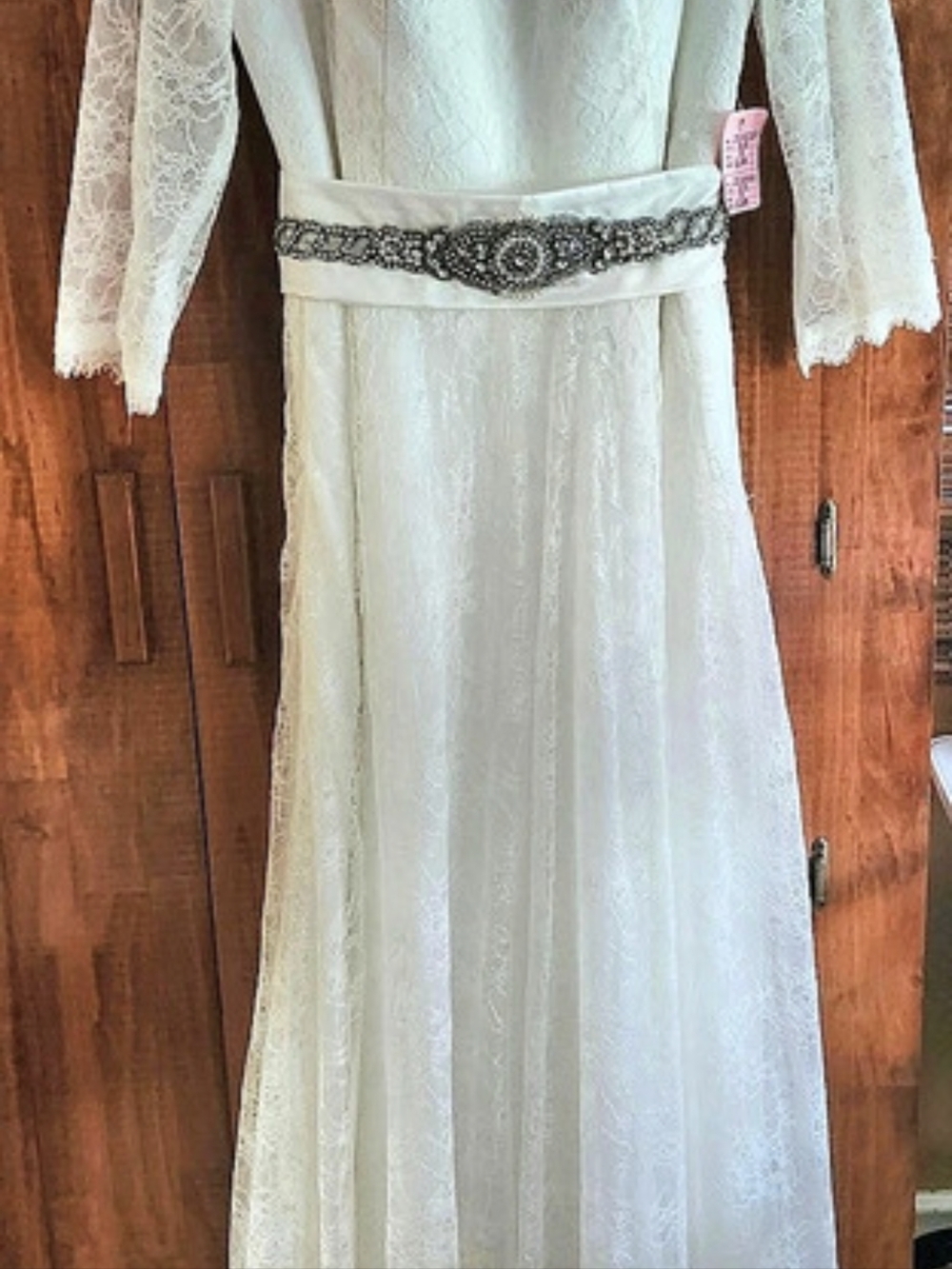 Lace Maxi Dress in White Size 14 NWT